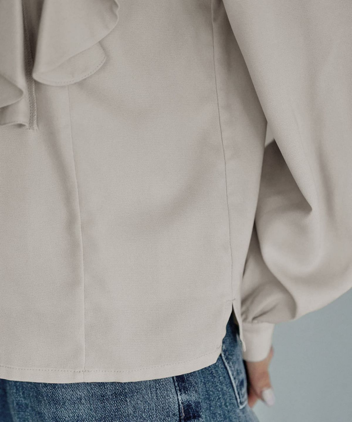 着用イメージ 168cm グレージュ