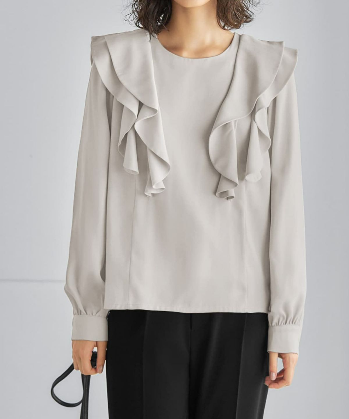 着用イメージ 165cm グレージュ