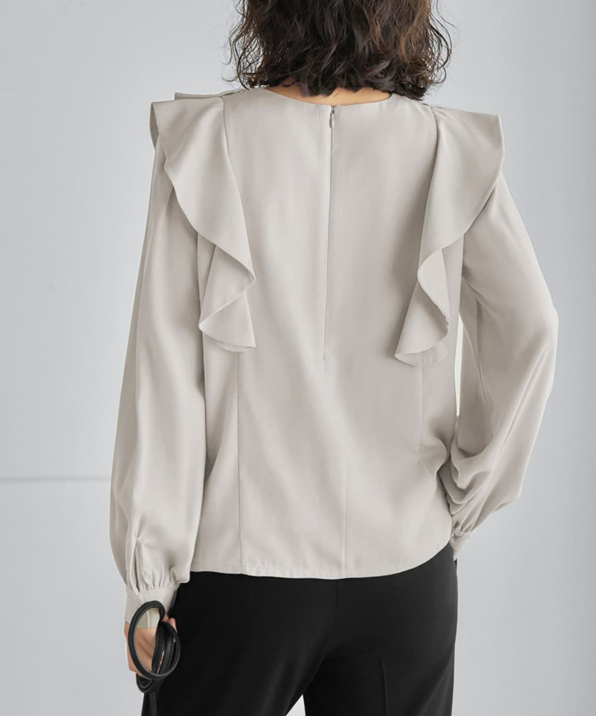 着用イメージ 165cm グレージュ