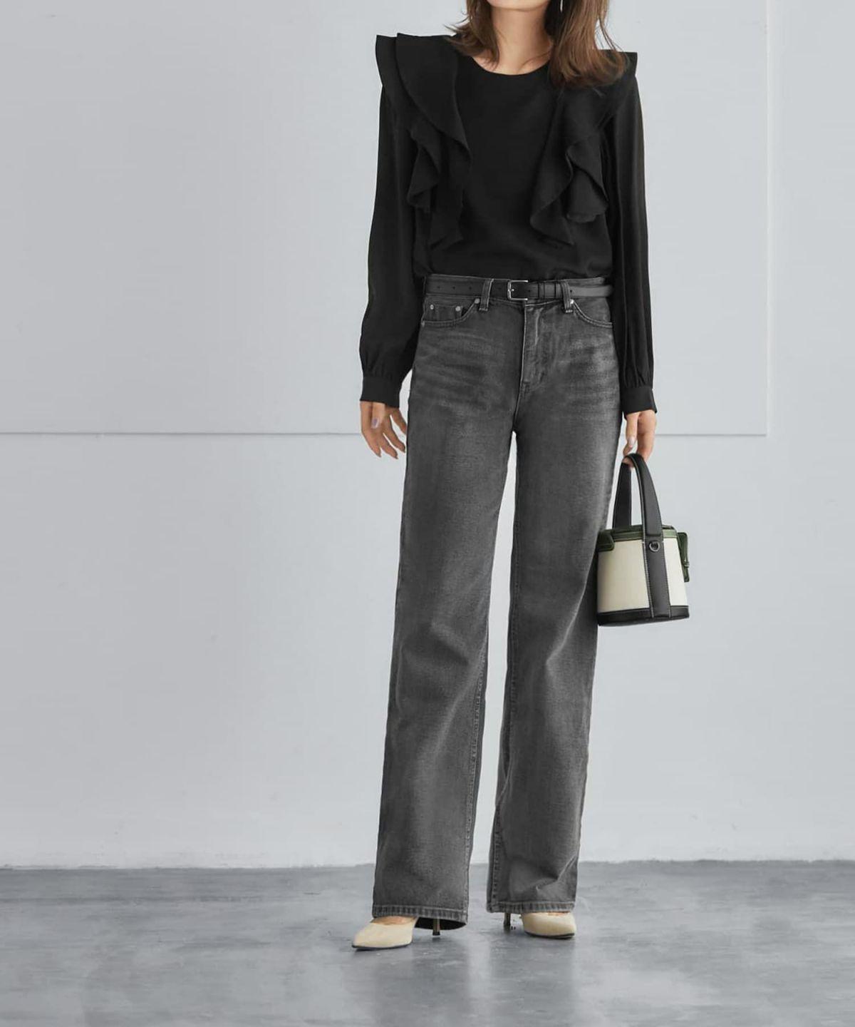 着用イメージ 165cm ブラック