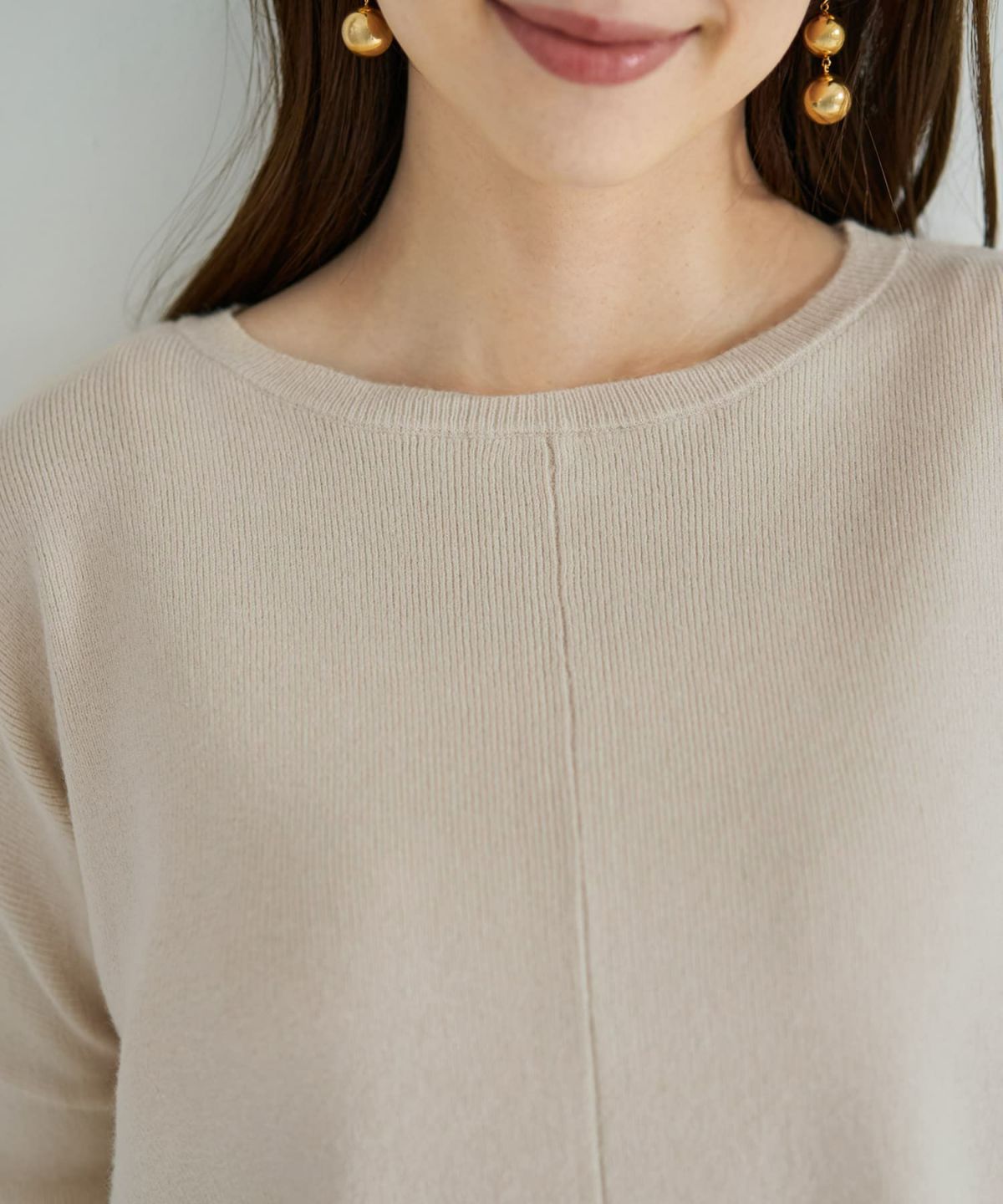 着用イメージ 166cm エクリュ