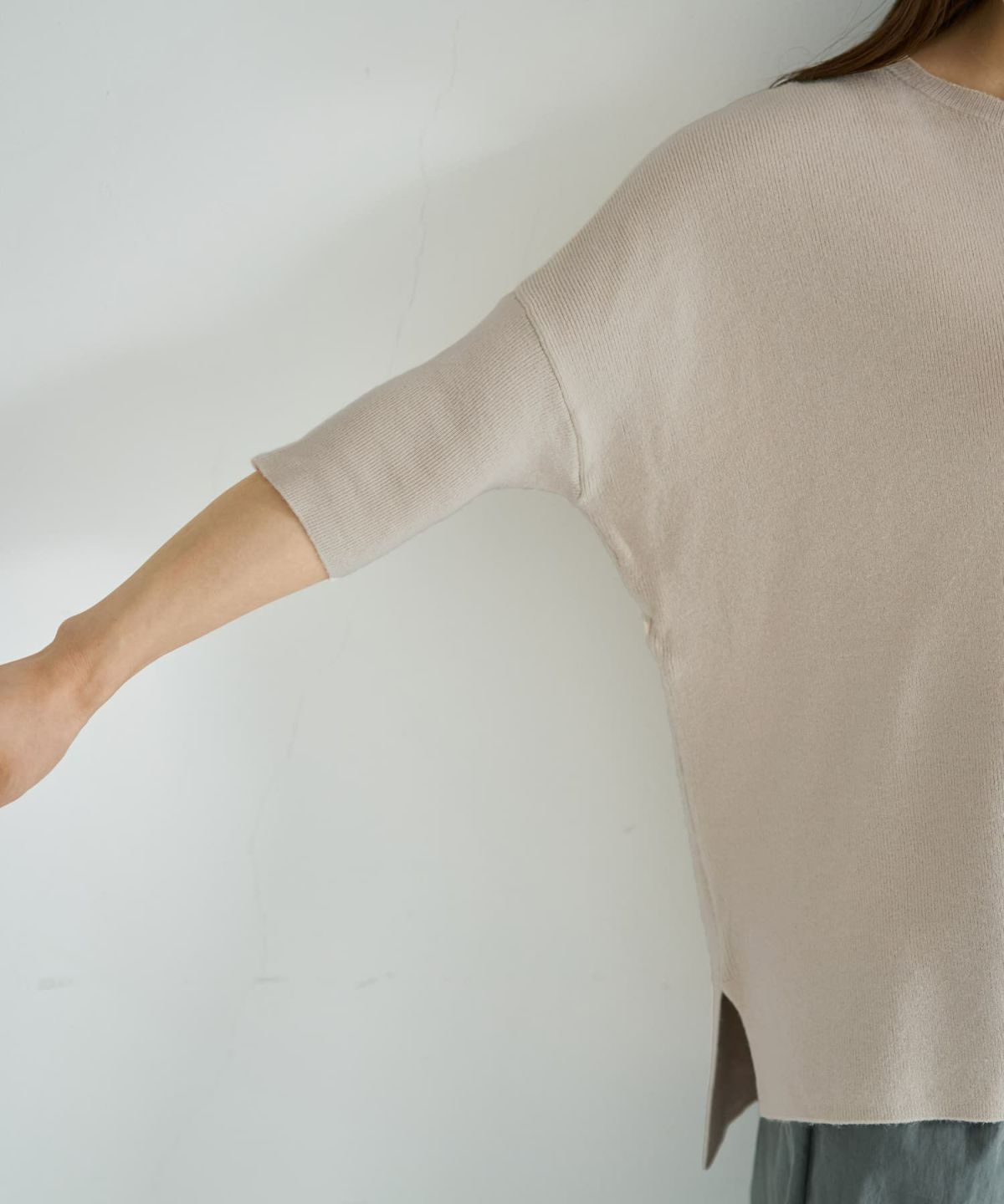 着用イメージ 166cm エクリュ