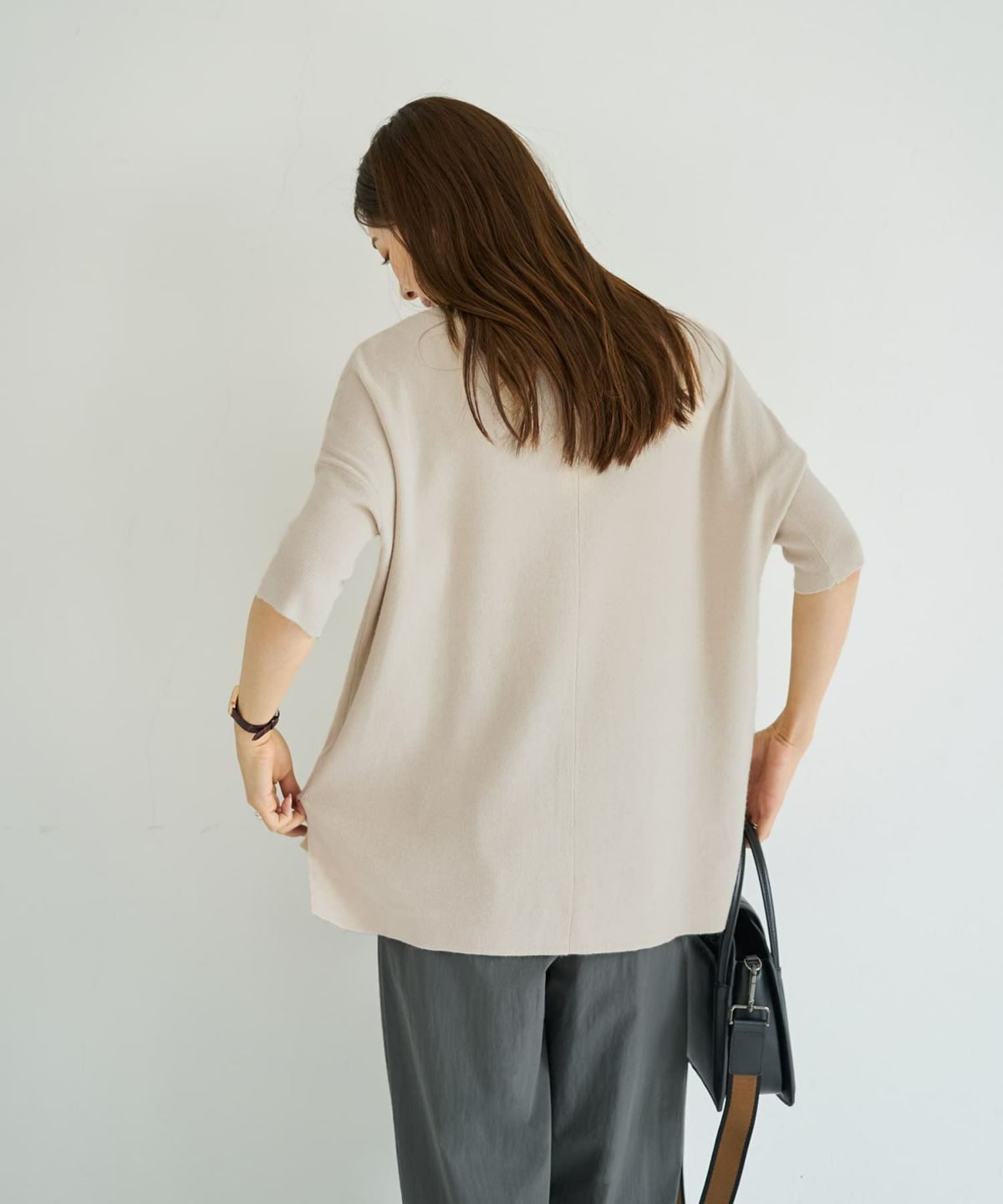 着用イメージ 166cm エクリュ