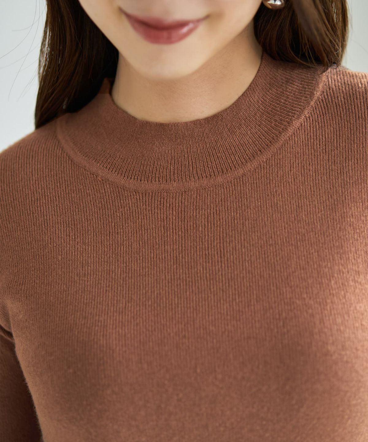 着用イメージ 166cm ライトブラウン