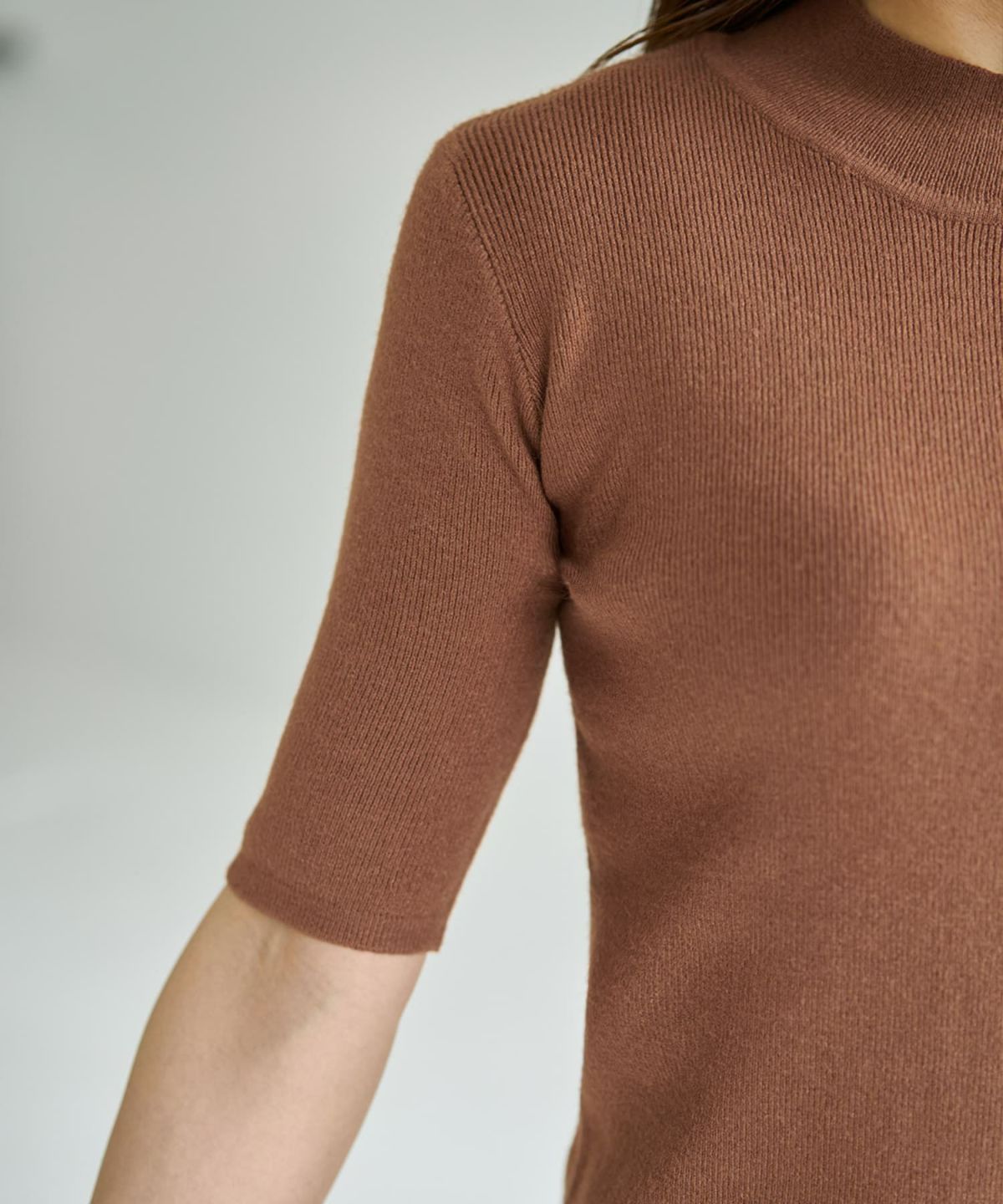 着用イメージ 166cm ライトブラウン