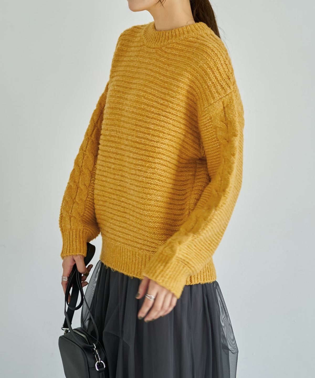 着用イメージ 166cm イエロー