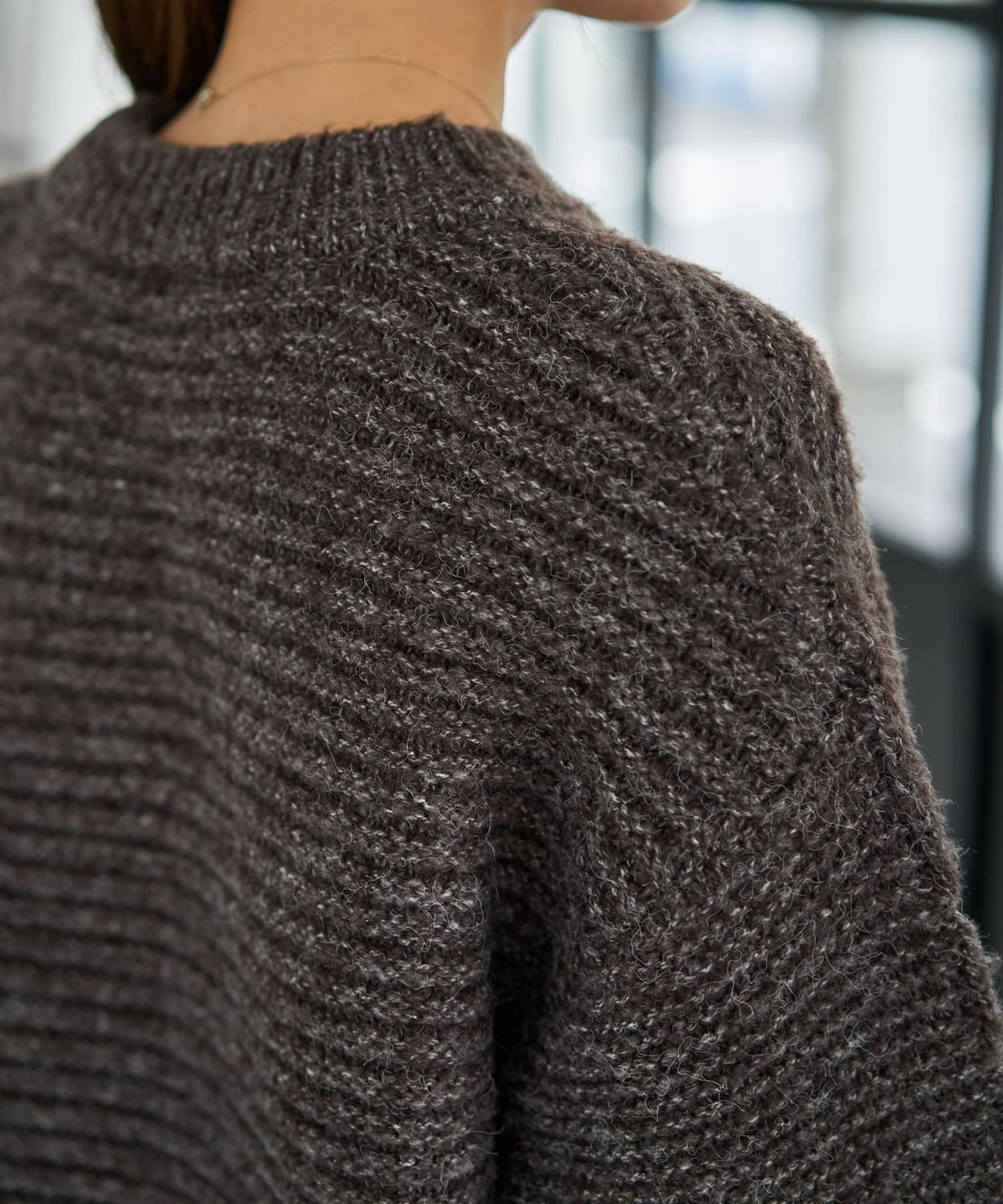 着用イメージ 166cm ダークブラウン