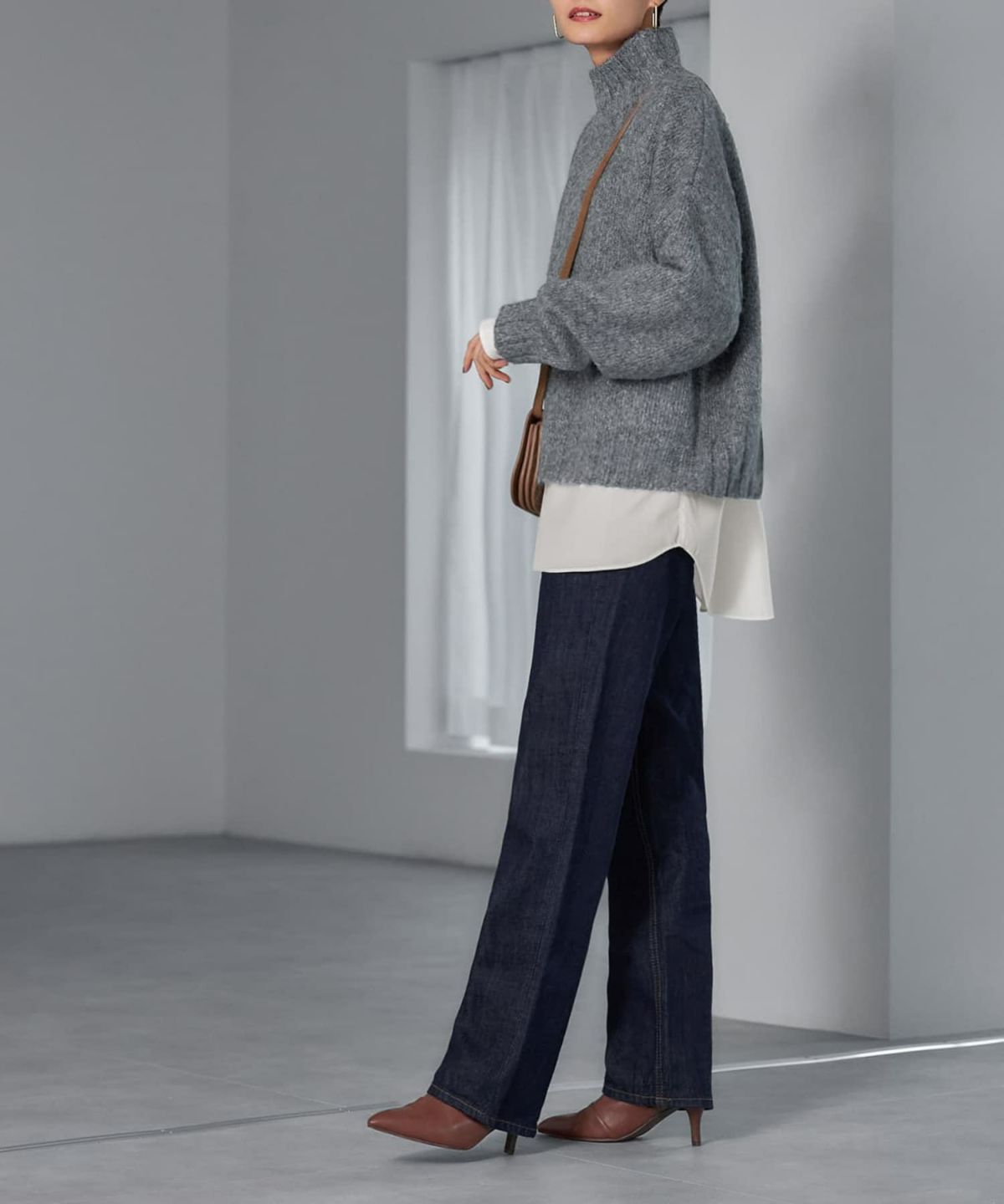 着用イメージ 165cm グレー