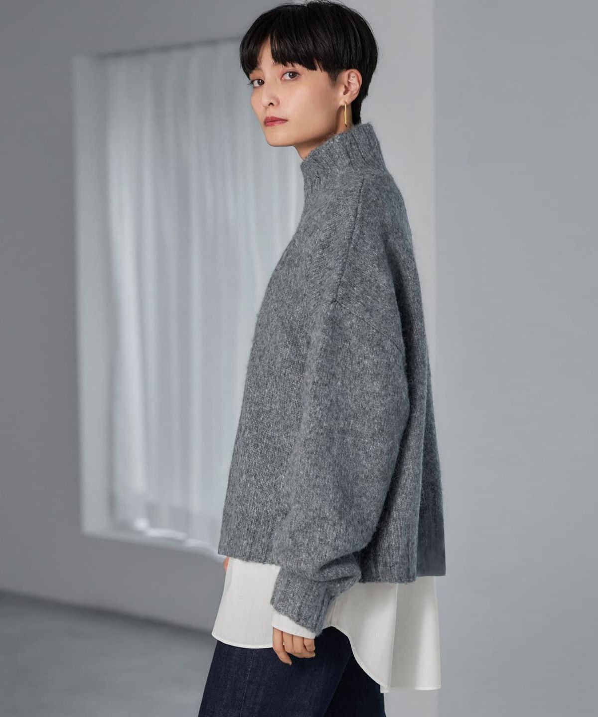 着用イメージ 165cm グレー