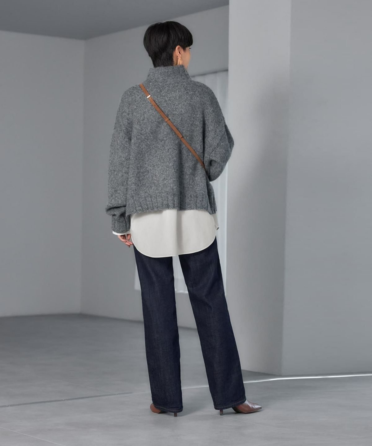 着用イメージ 165cm グレー