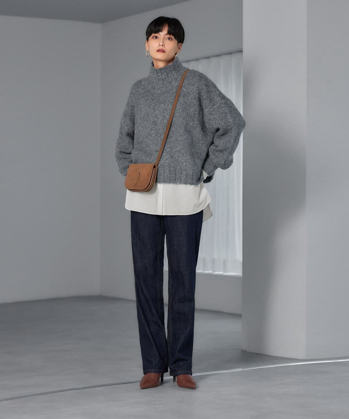 着用イメージ 165cm グレー