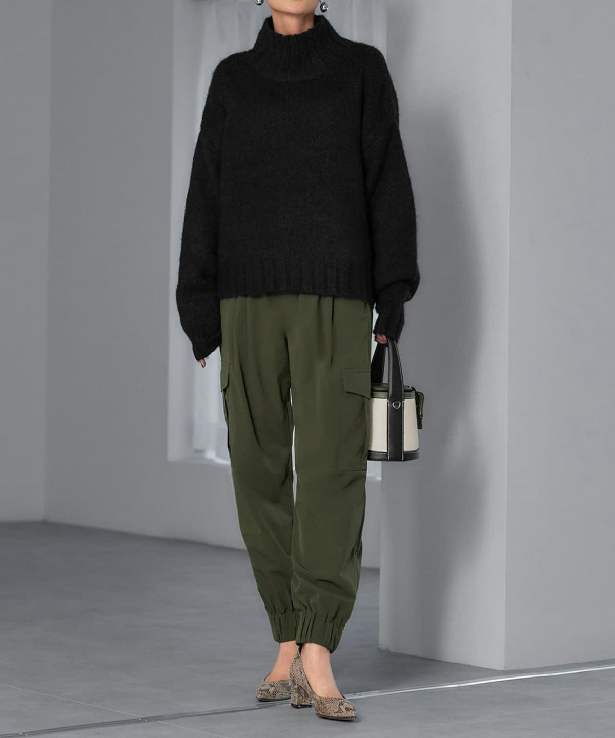 着用イメージ 165cm ブラック