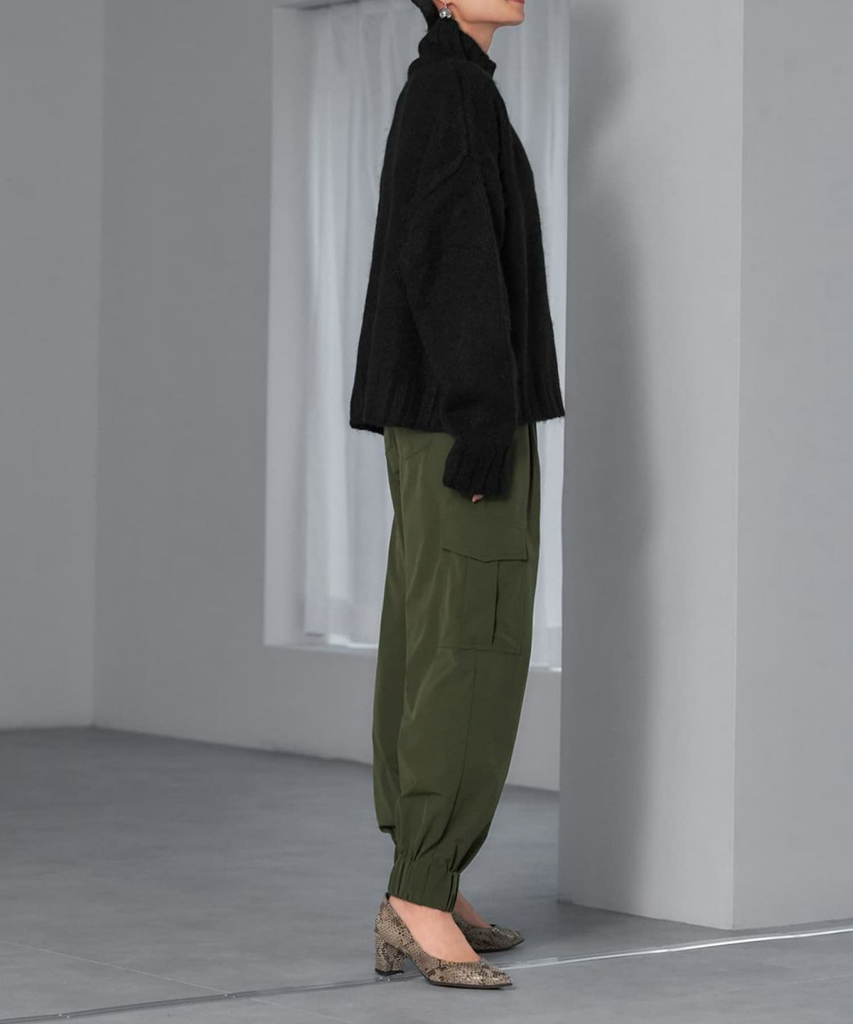 着用イメージ 165cm ブラック