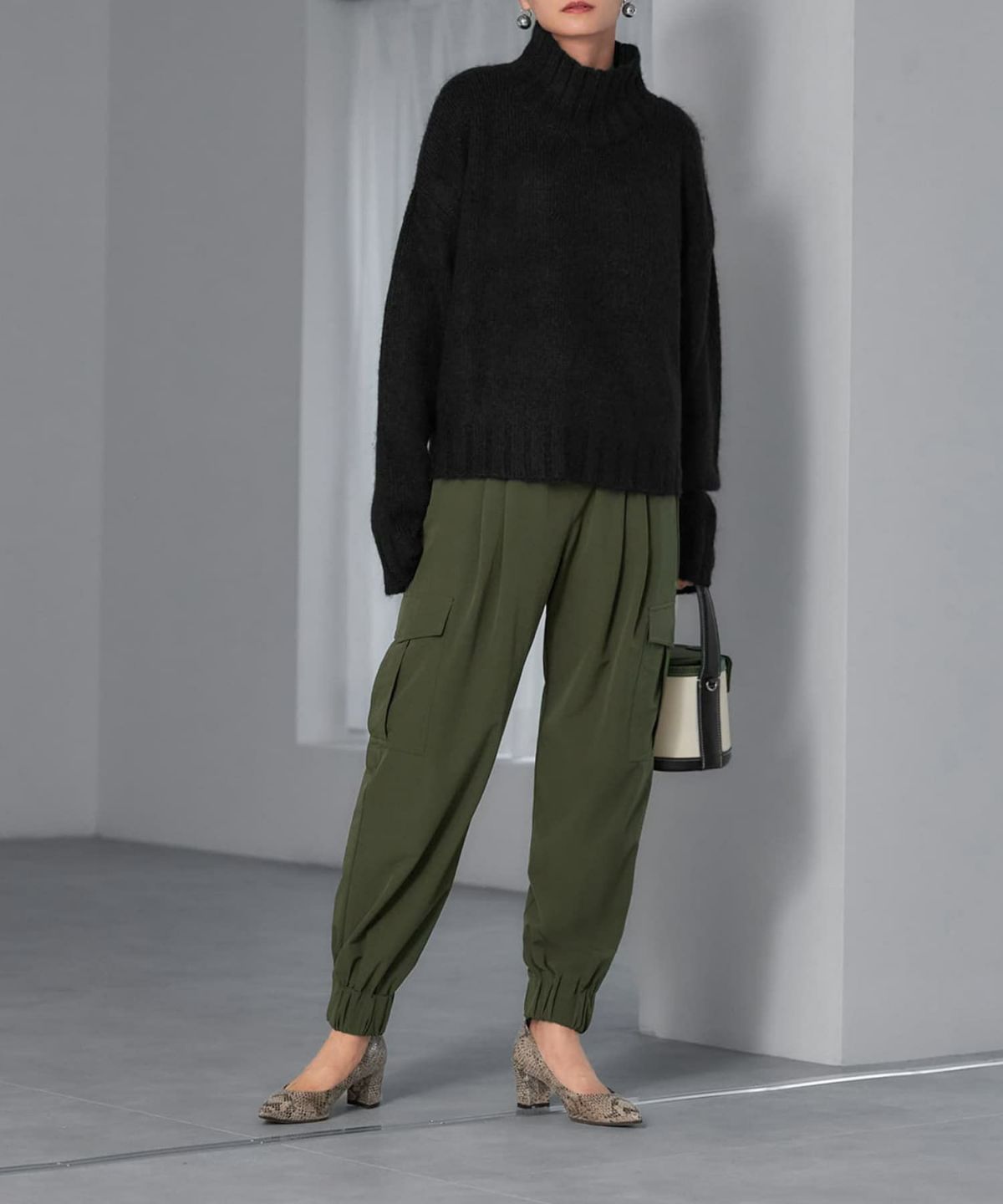 着用イメージ 165cm ブラック