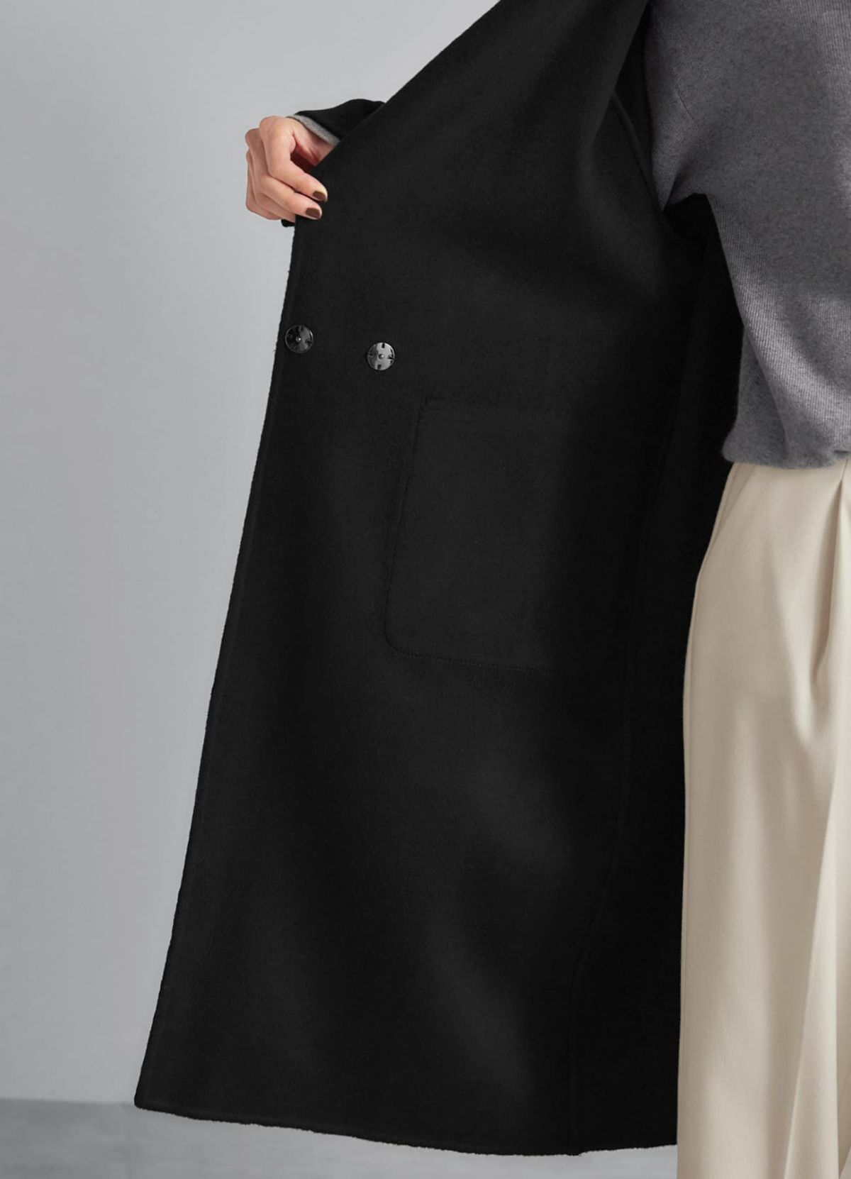 着用イメージ 165cm ブラック