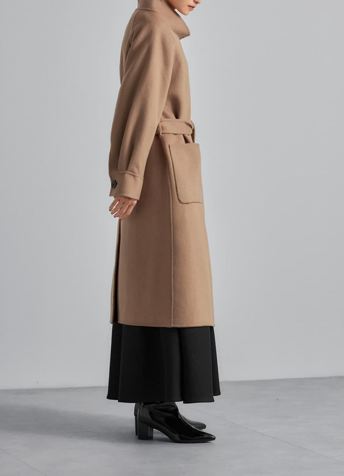 着用イメージ 165cm キャメル
