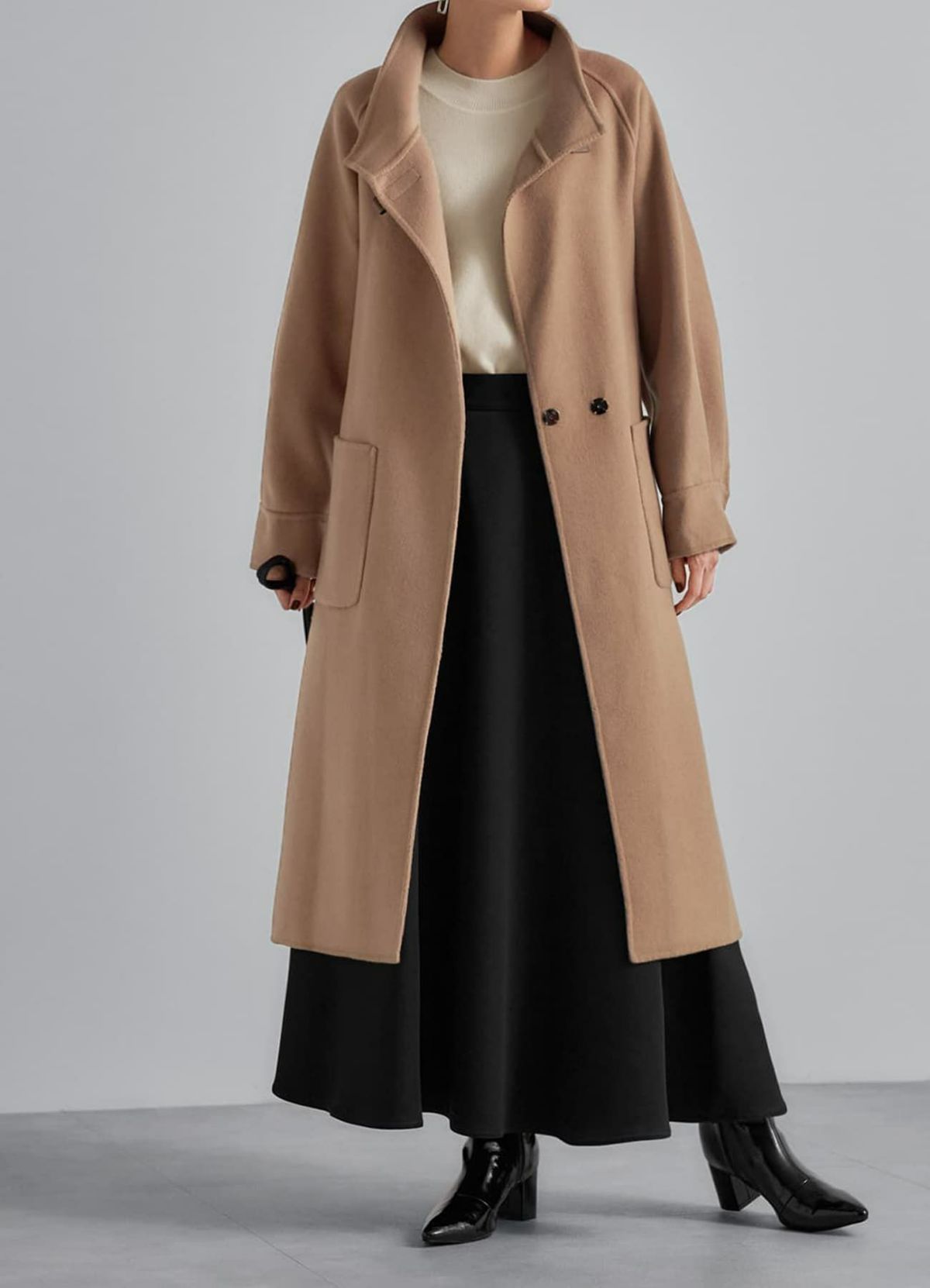 着用イメージ 165cm キャメル