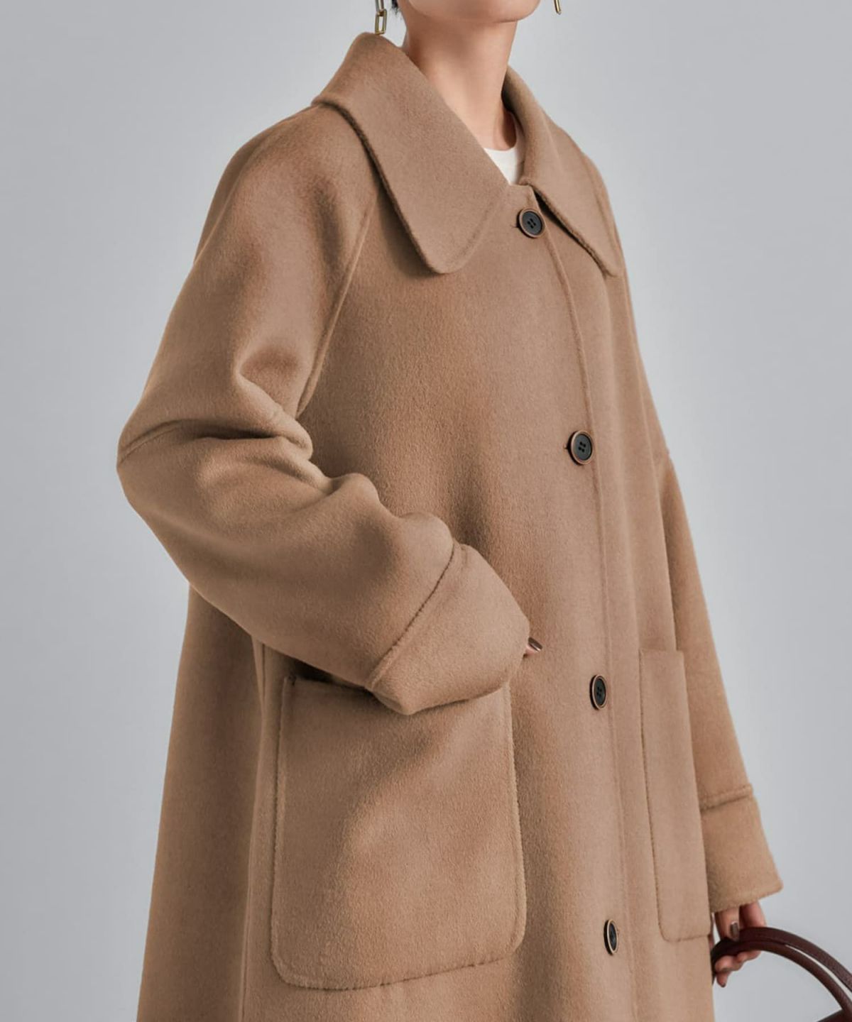 着用イメージ 165cm キャメル