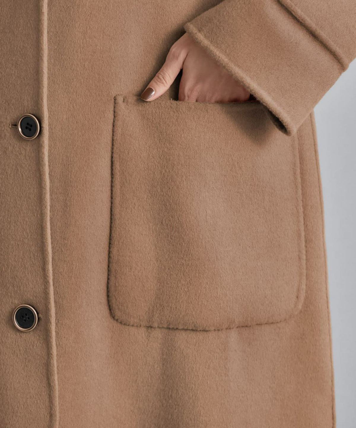 着用イメージ 165cm キャメル