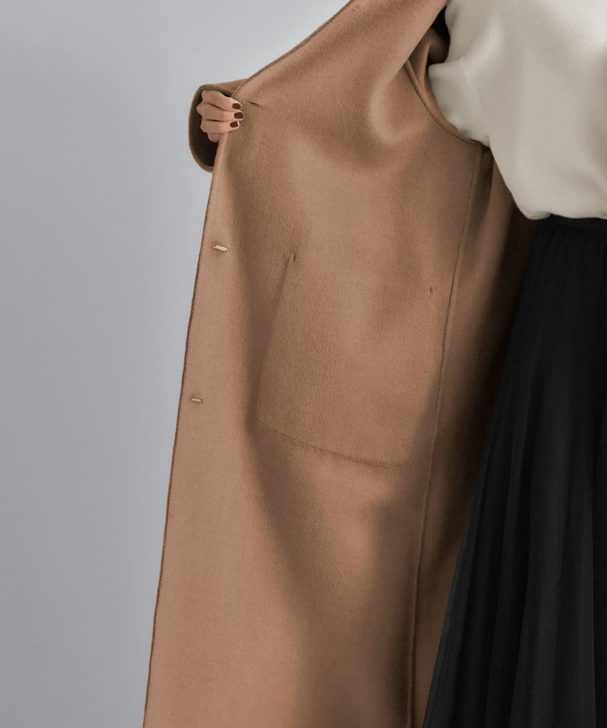 着用イメージ 165cm キャメル