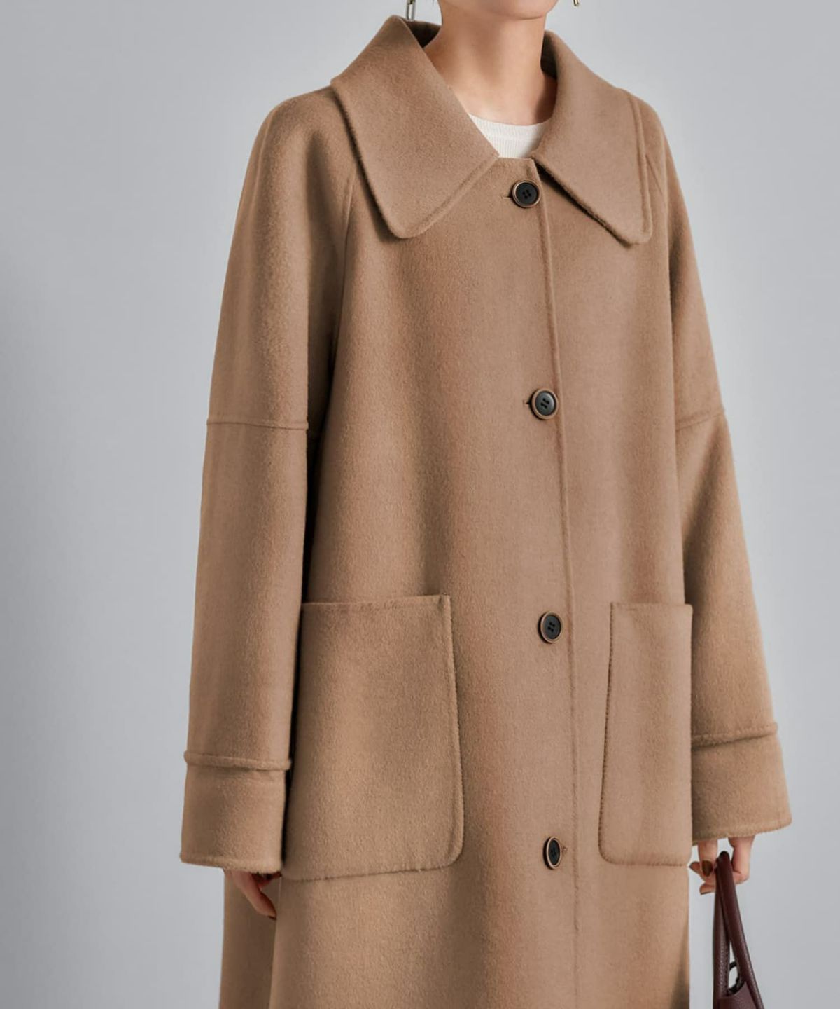 着用イメージ 165cm キャメル