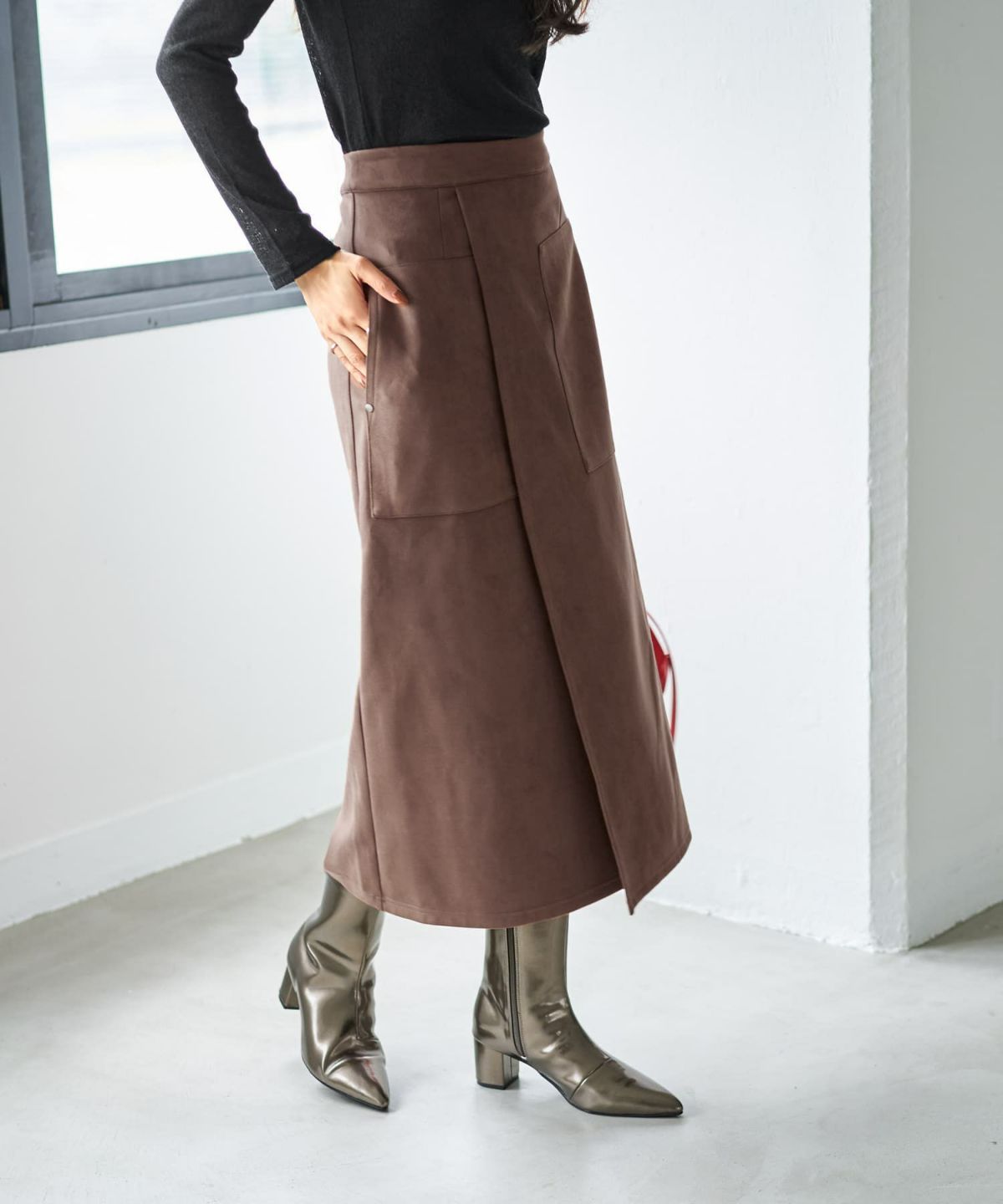 着用イメージ 166cm ブラウン Sサイズ