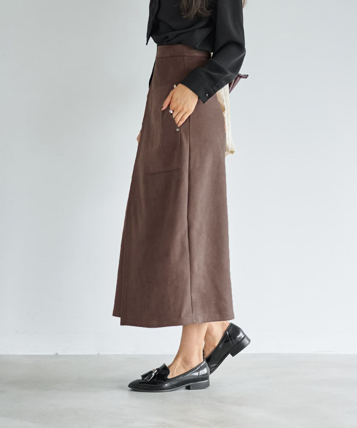 着用イメージ 166cm ブラウン Sサイズ