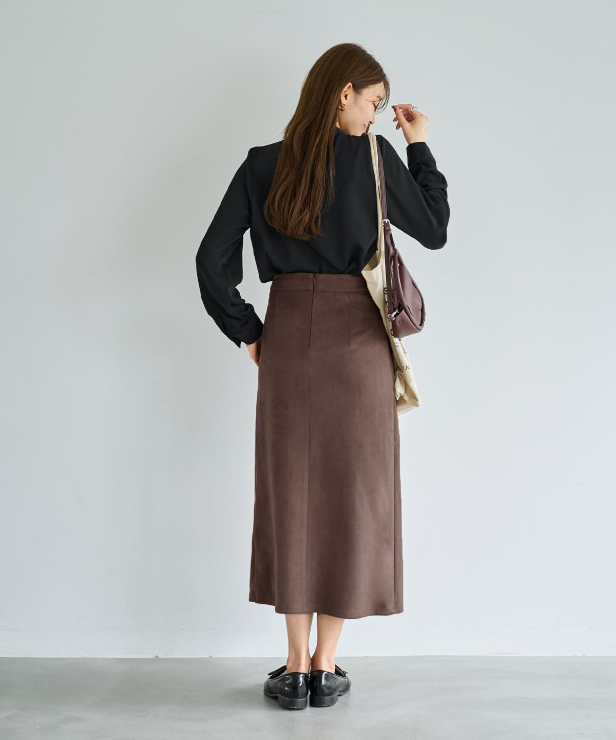 着用イメージ 166cm ブラウン Sサイズ