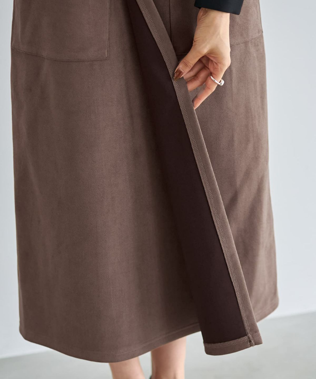 着用イメージ 166cm ブラウン Sサイズ