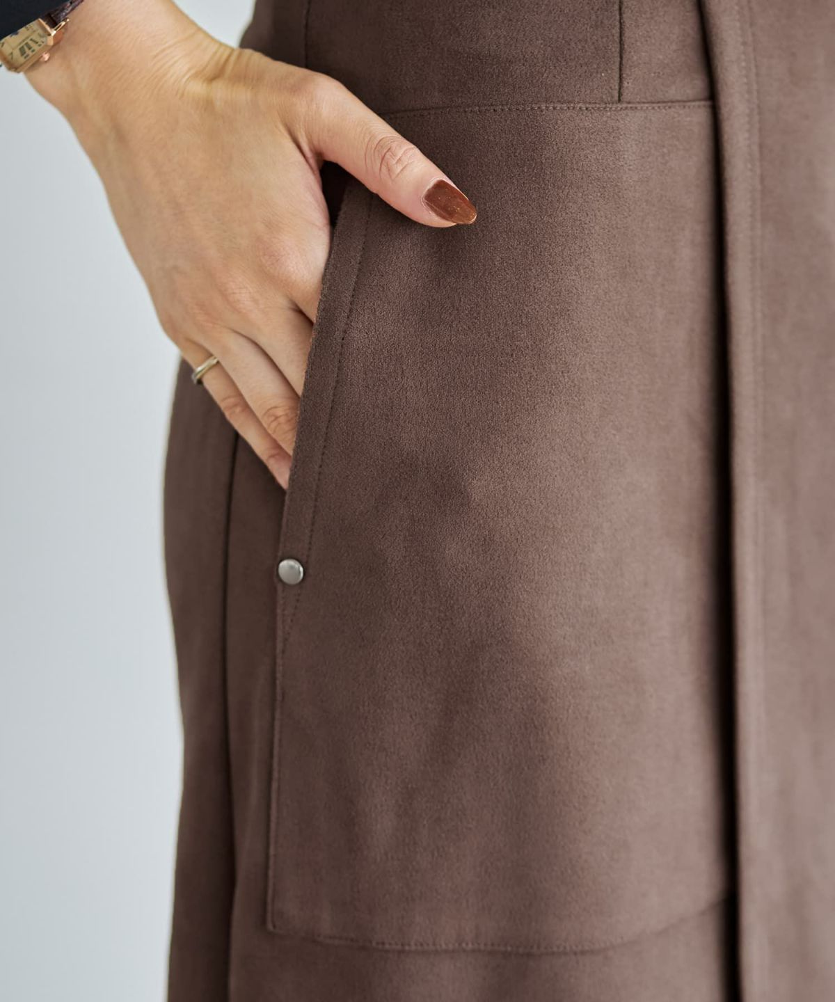 着用イメージ 166cm ブラウン Sサイズ