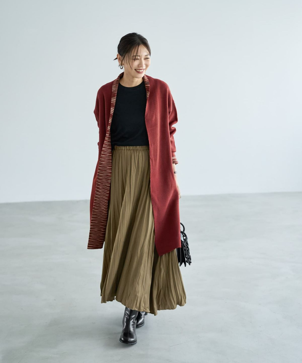 着用イメージ 166cm ブリック