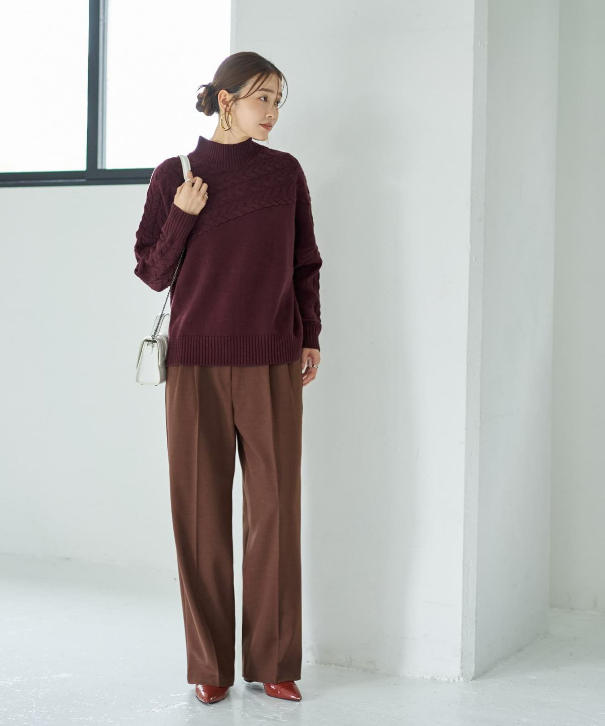 着用イメージ 166cm レーズン