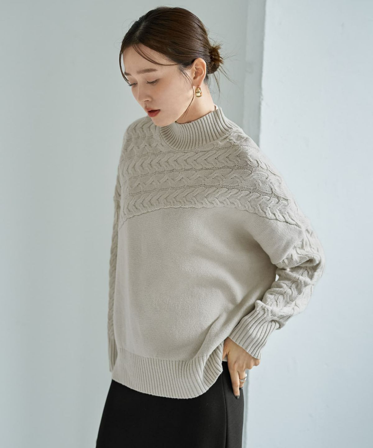 着用イメージ 166cm ナチュラル