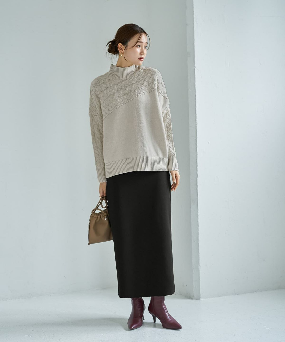 着用イメージ 166cm ナチュラル