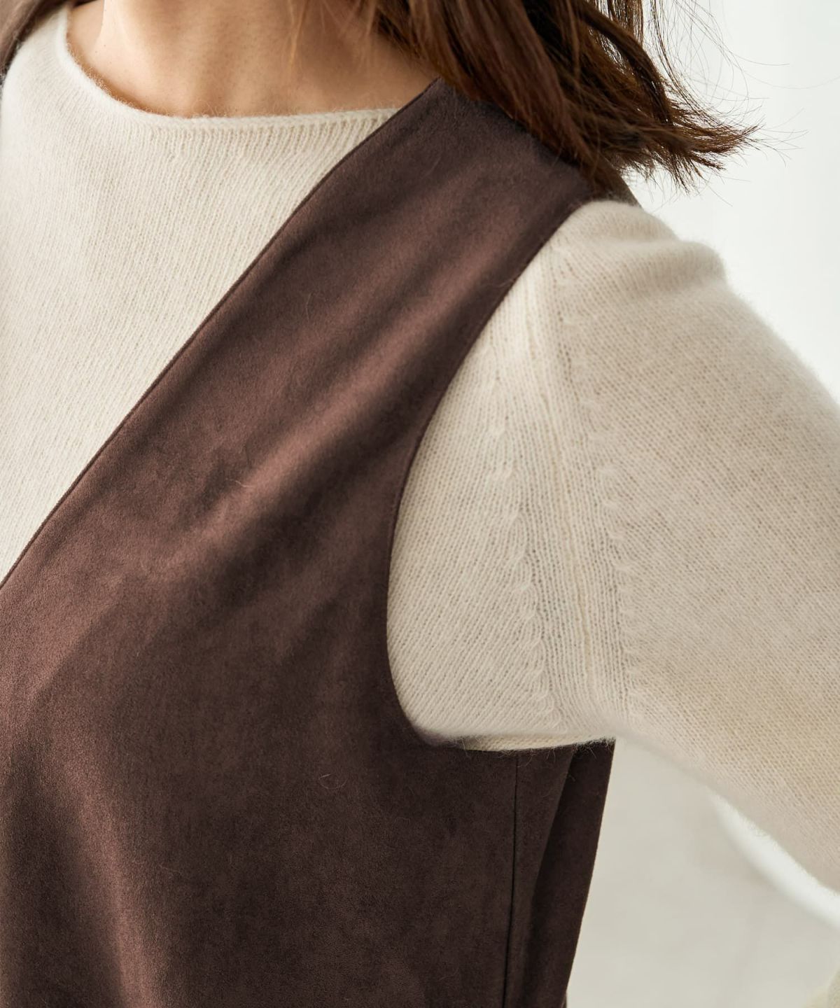 着用イメージ 166cm 02サイズ ブラウン