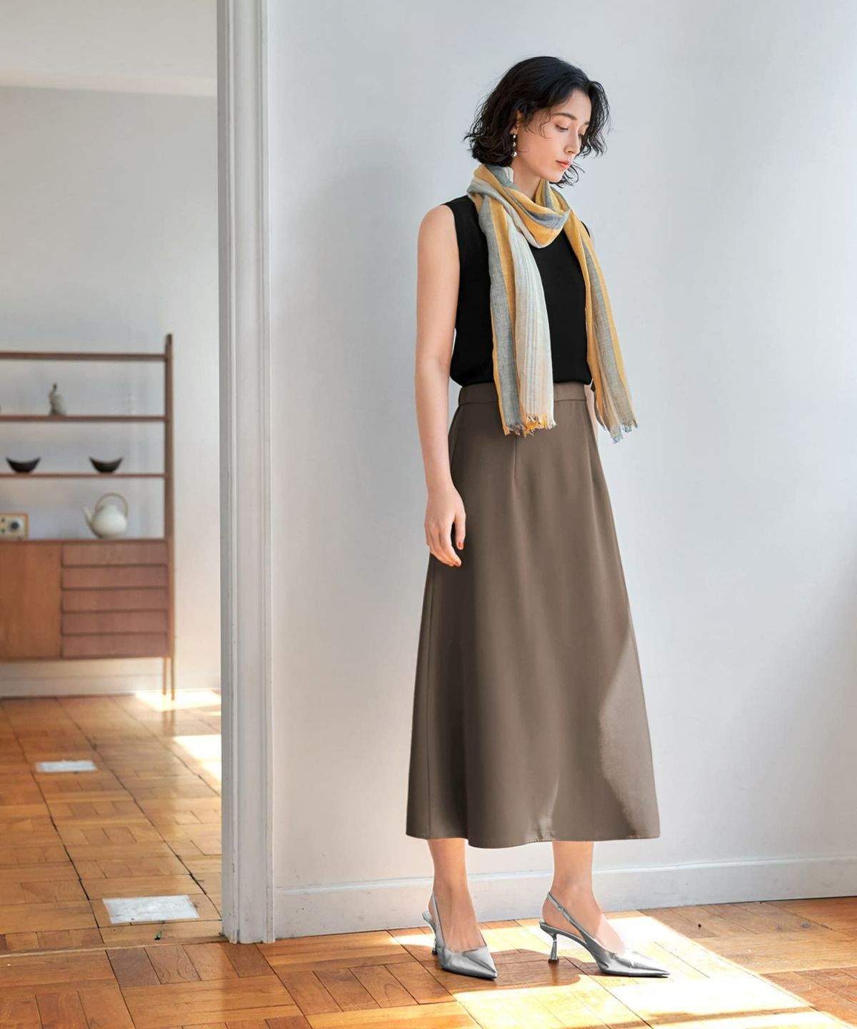 着用イメージ 165㎝　02サイズ カカオグレー