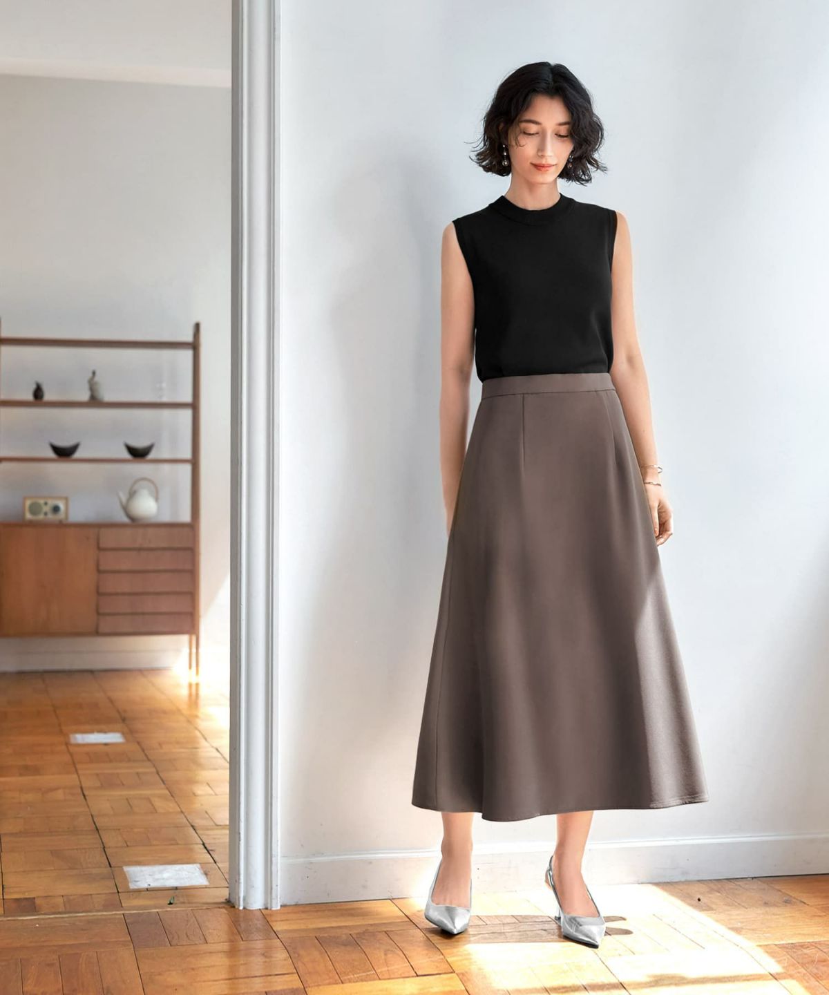 着用イメージ 165㎝　02サイズ カカオグレー