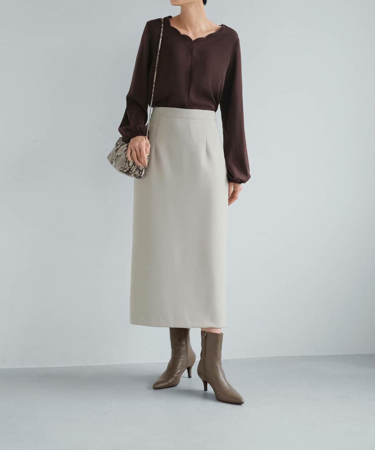 着用イメージ 165cm コーヒー Mサイズ