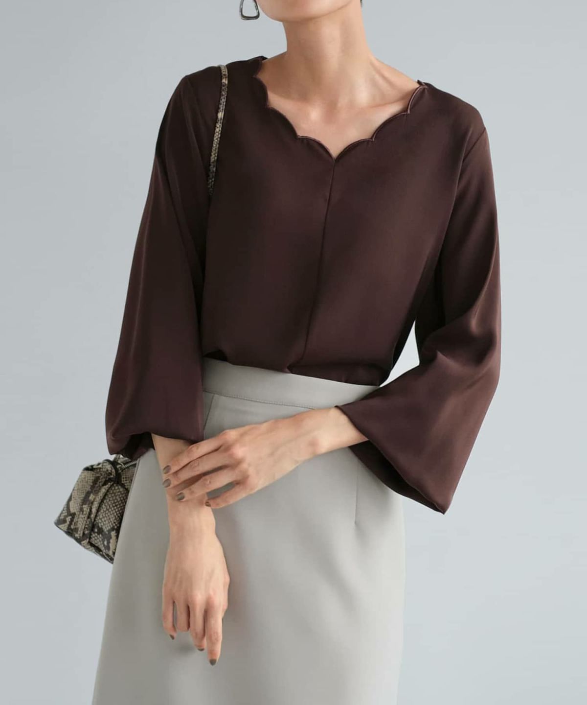 着用イメージ 165cm コーヒー Mサイズ