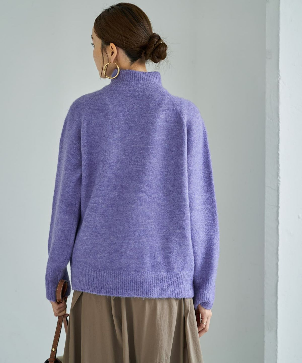 着用イメージ 166cm パープル