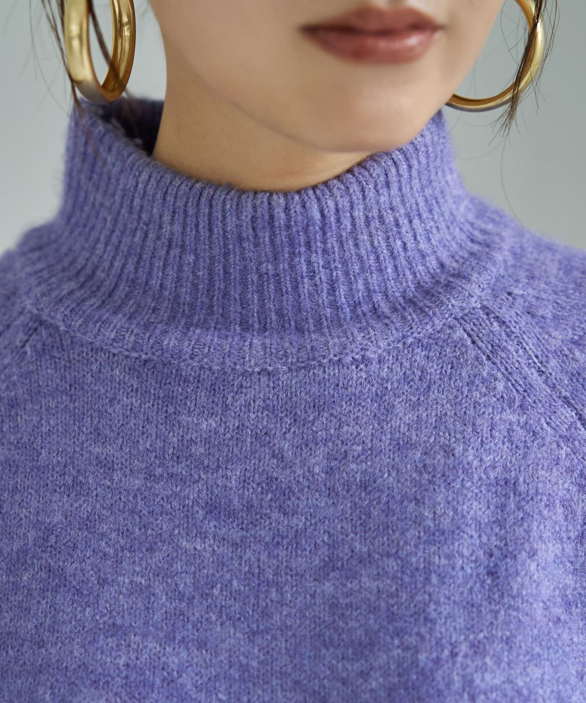 着用イメージ 166cm パープル