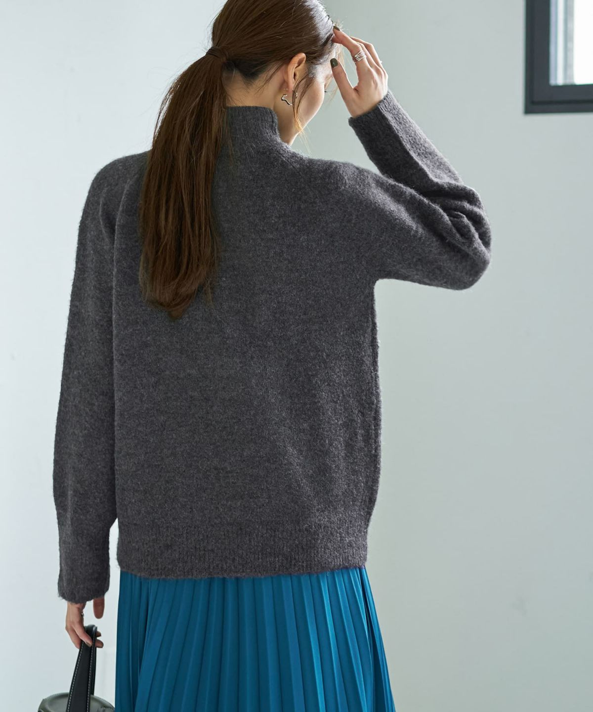 着用イメージ 166cm ダークグレー