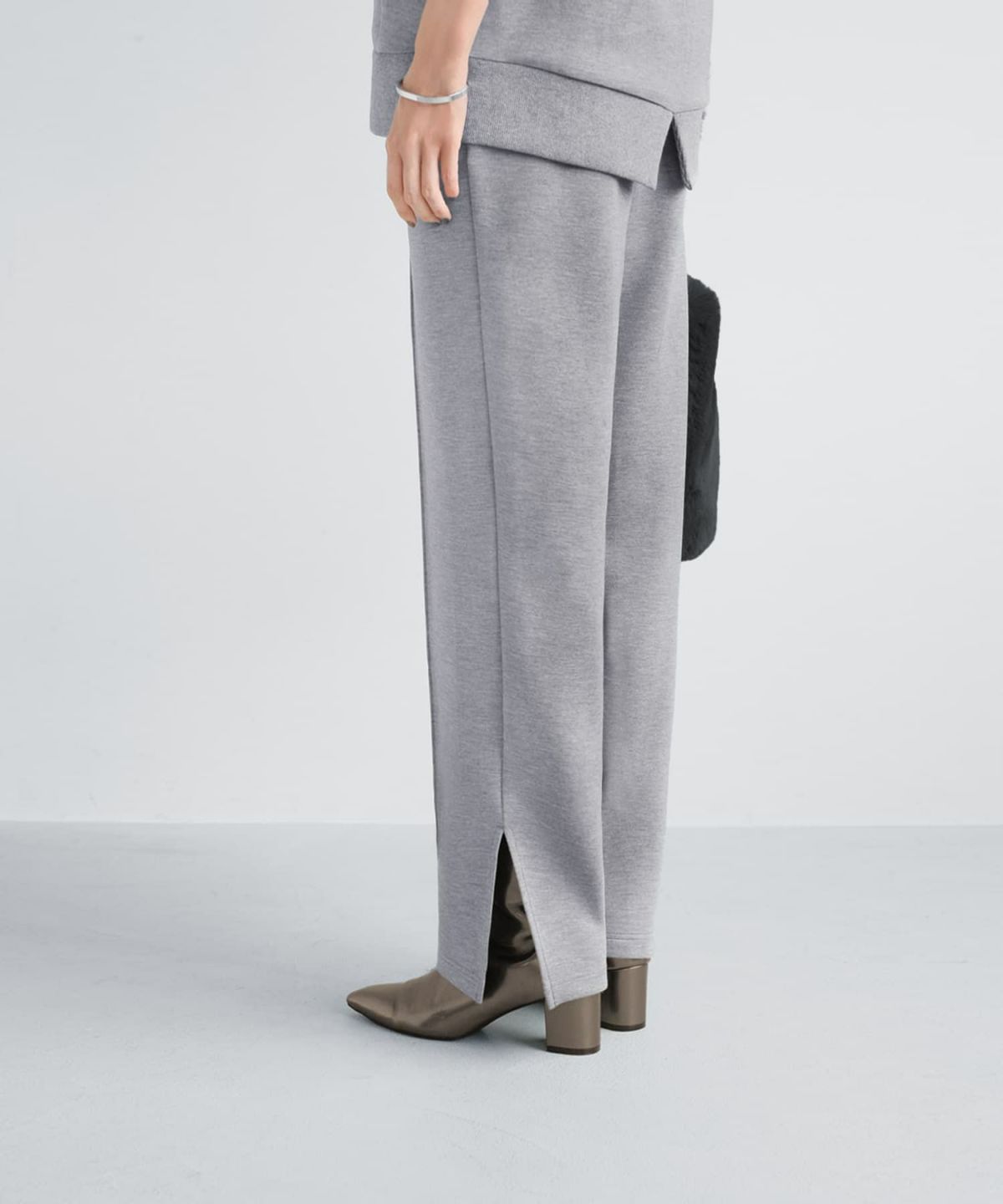 着用イメージ 165cm グレー Sサイズ（股下69cm）