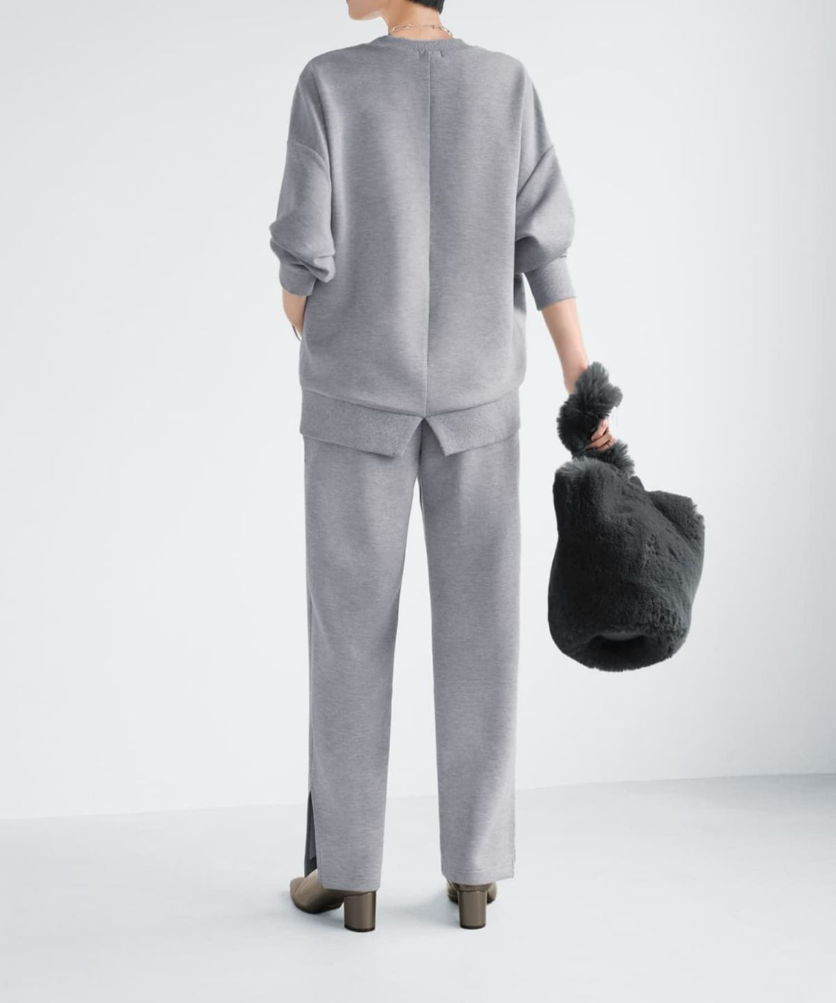 着用イメージ 165cm グレー Sサイズ（股下69cm）