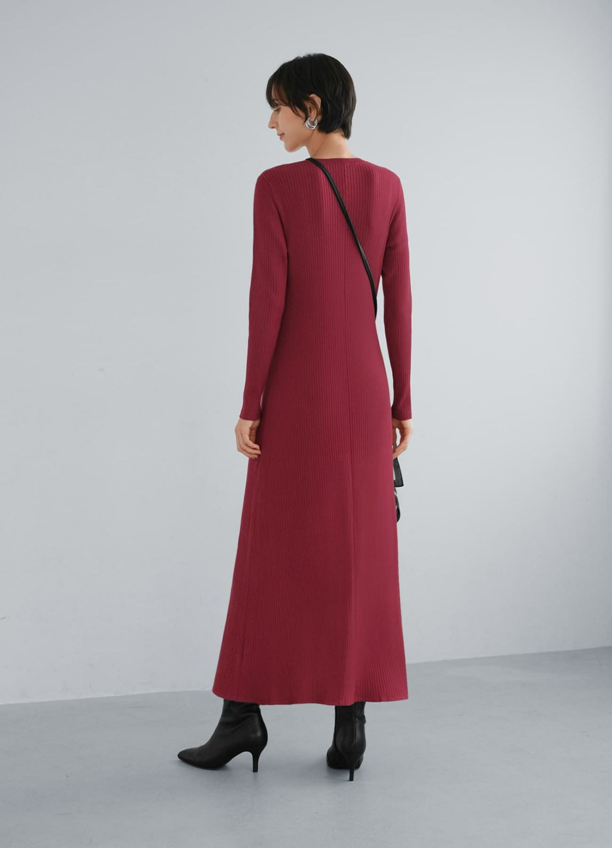 着用イメージ 168cm 着用サイズ 02 ダークレッド