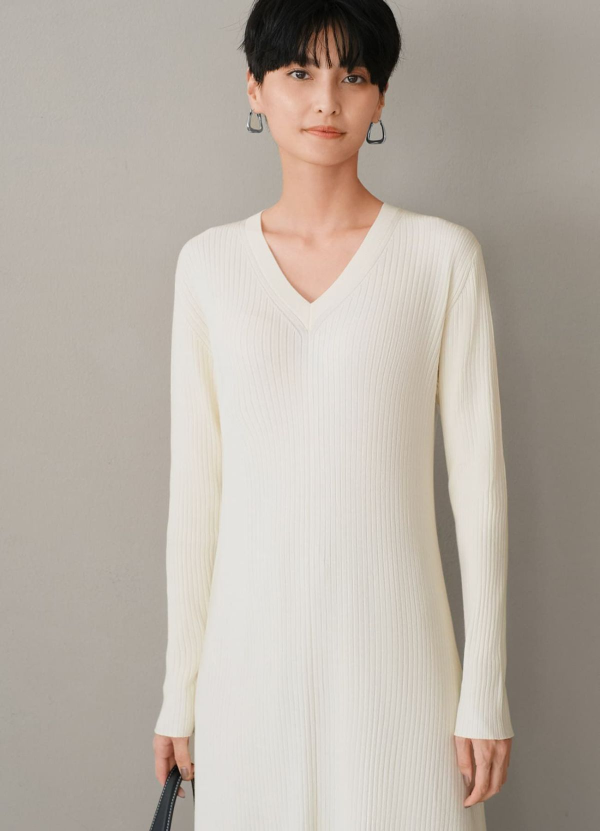 着用イメージ 165cm 着用サイズ 02 アイボリー