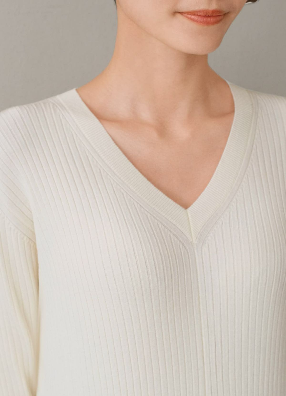 着用イメージ 165cm 着用サイズ 02 アイボリー