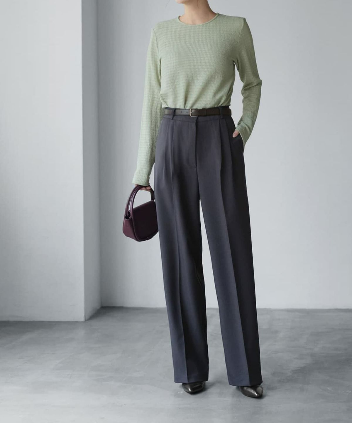 着用イメージ 165cm セージ