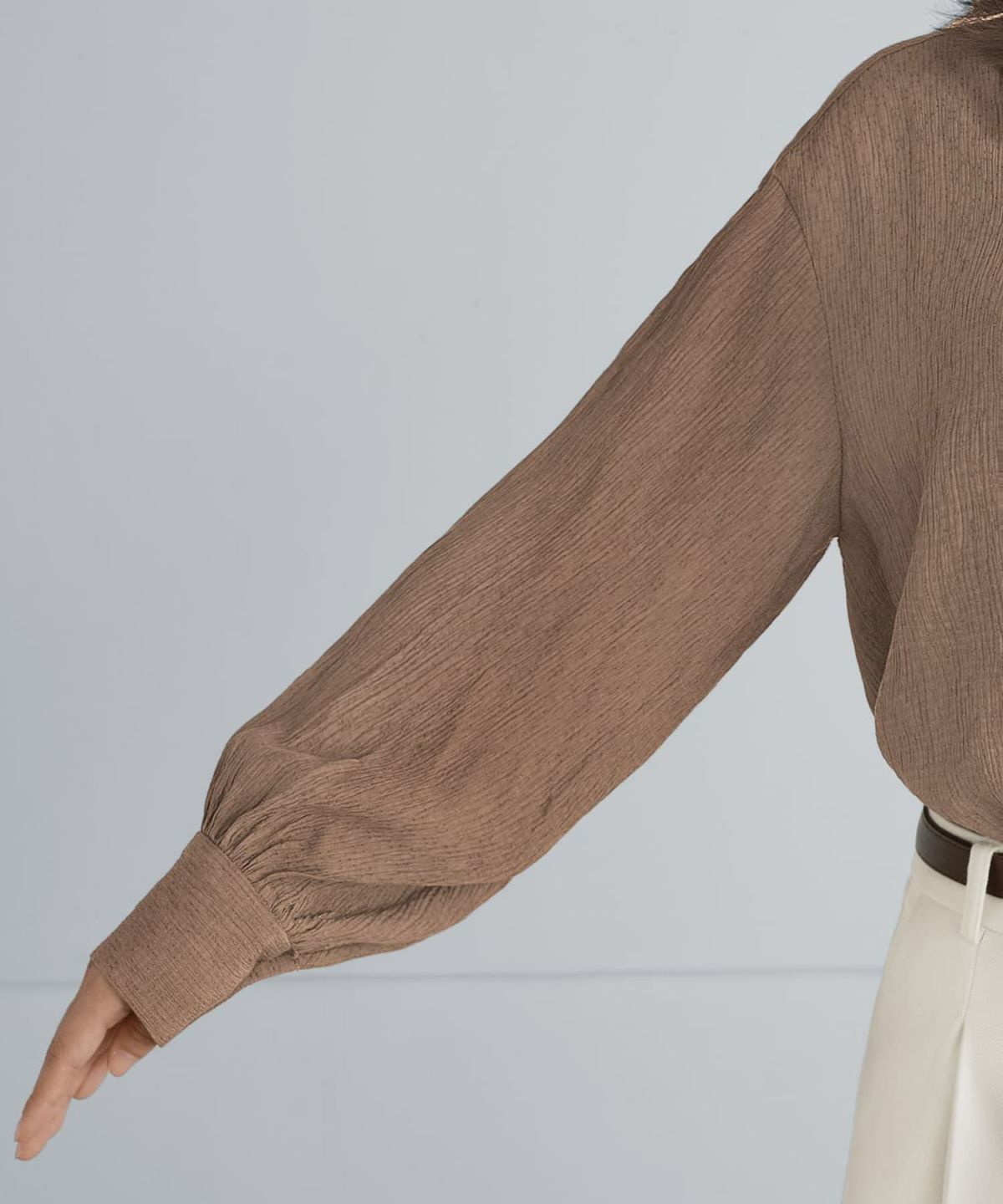 着用イメージ 167cm セピアブラウン