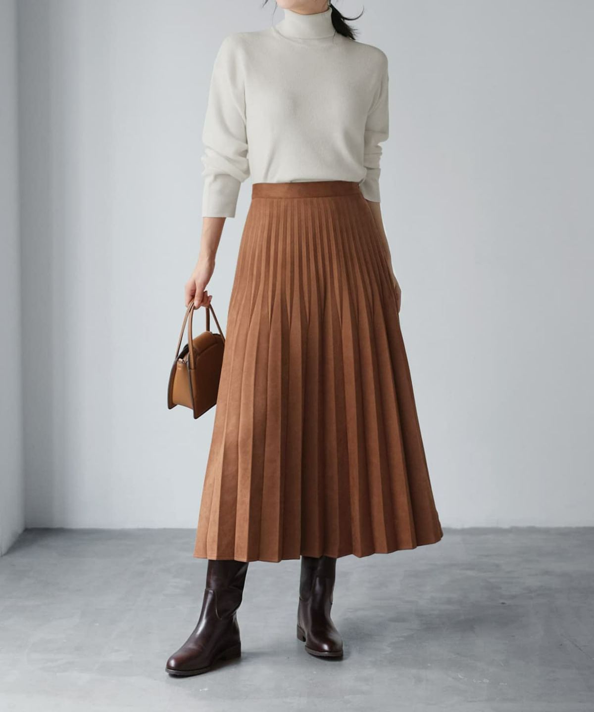 着用イメージ 166cm ブラウン 02サイズ